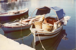 Chania, Kreta, fiskerbde, foto sept. 1976