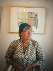 Portrtfoto af Elisa p udstillingen i Tisvilde 1984