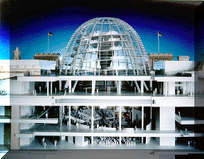 Modell der Kuppel des Reichstages